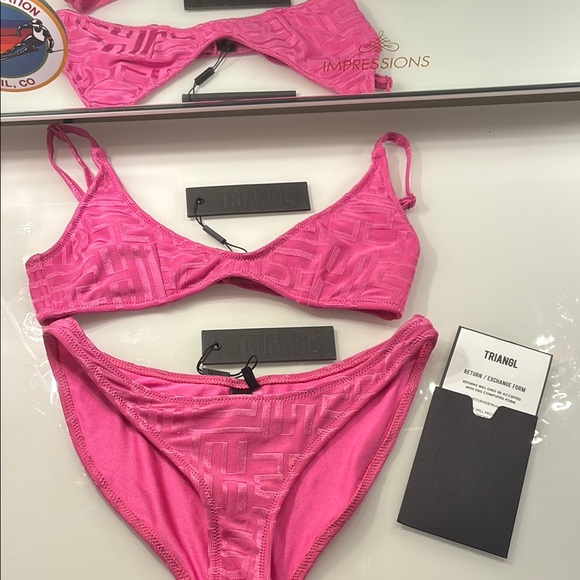 Triangl Swimwear Pink Bikini Set - Picture 1 of 1